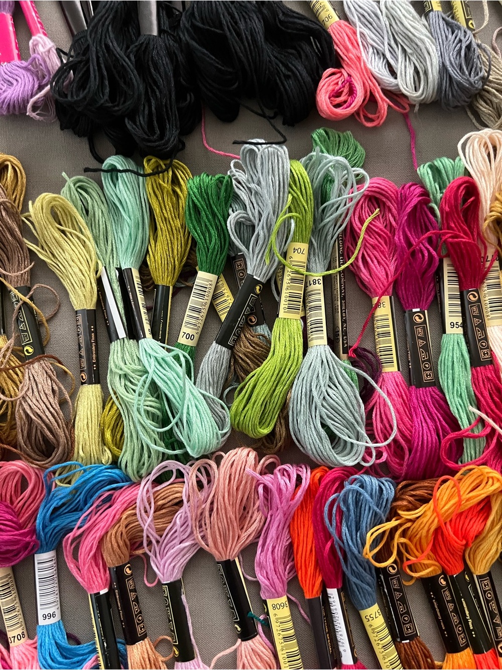 Assorted Embroidery Floss Collection Multi-Color Craft Threads 130+ - Picture 6 of 13